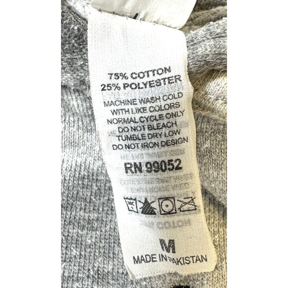 Indep.‎ Trading Co "Public" Gray Hoodie Embroidered Design Kangaroo Pocket Med - Picture 8 of 11
